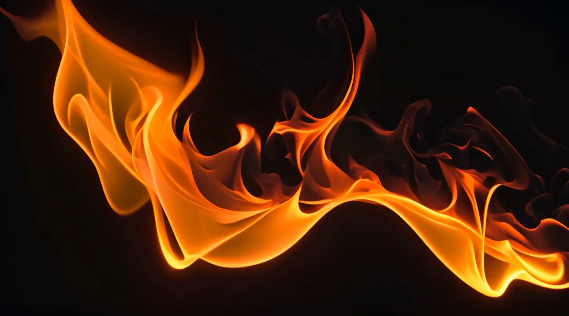 Serene Swirls of Fire Mesmerizing Visual Experience Clip